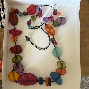 Multi color necklace Never worn